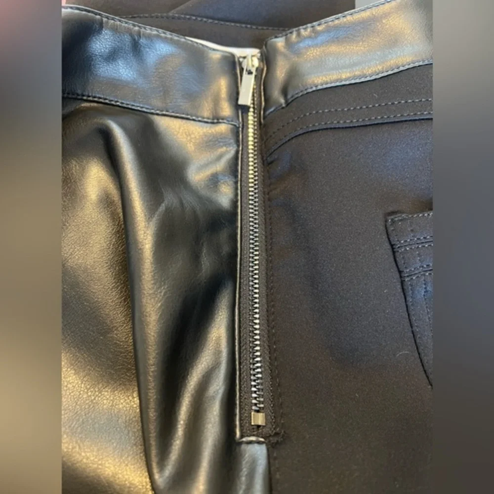 White House Black Market Black Faux Leather Leggings